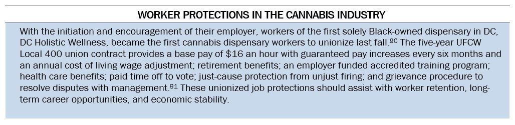 Text Box: "Worker Protections in the Cannabis Industry"