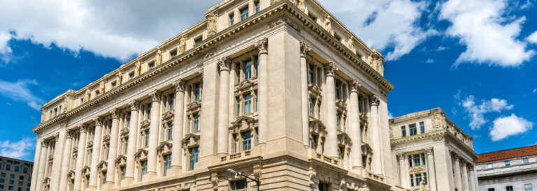 The John A Wilson Building on a sunny day