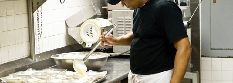 Restaurant worker in the kitchen
